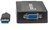 Manhattan USB-A to SVGA Converter Cable, 26cm, Male to Female, 5 Gbps (USB 3.2 Gen1 aka USB 3.0), 2048x1152 @ 32-bit colour, Bus Powered, SuperSpeed USB, Black, Three Year Warra...
