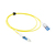 ACT RL1100 Glasvezel kabel 0,5 m CS LC OS2 Blauw, Transparant, Wit, Geel