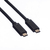 ROLINE 11.02.9053 cavo USB 1 m USB 3.2 Gen 2 (3.1 Gen 2) USB C Nero