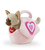 Trudi Kitty in pink bag with hearts