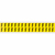 Brady 3420-F etiket Rechthoek Verwijderbaar Zwart, Geel 32 stuk(s)