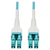 Tripp Lite N821-100M-AQ-AR Glasvezel kabel LC OFNR OM4 Aqua-kleur